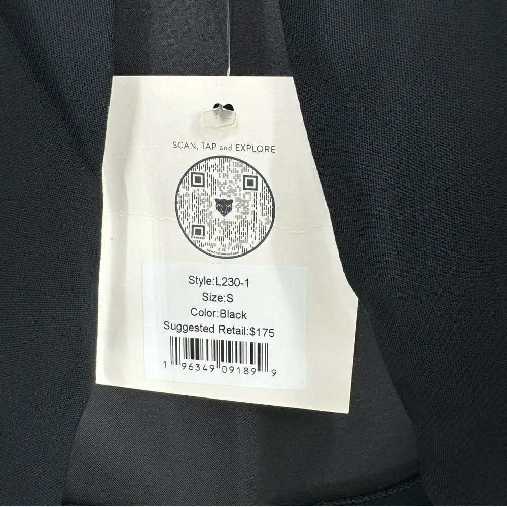 LITA by Ciara x Revolve Tie Front Jumpsuit Cut Out Black V - Image 8