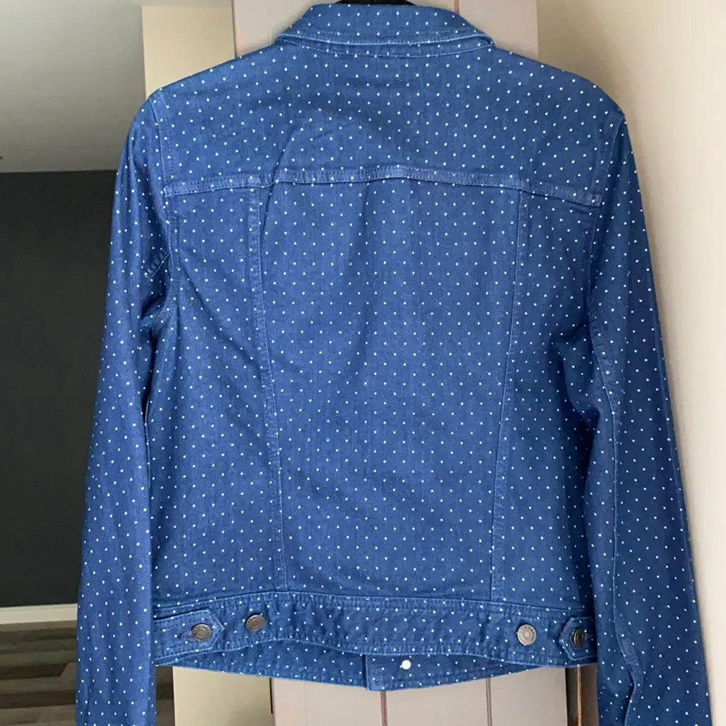 Talbots polka dot jean jacket - Image 3