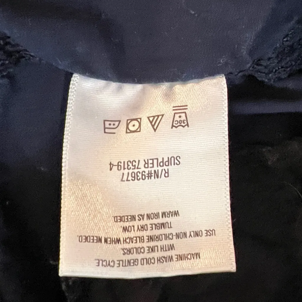 Liz Claiborne Navy Blue Cotton pants Sz. 6 - Image 11