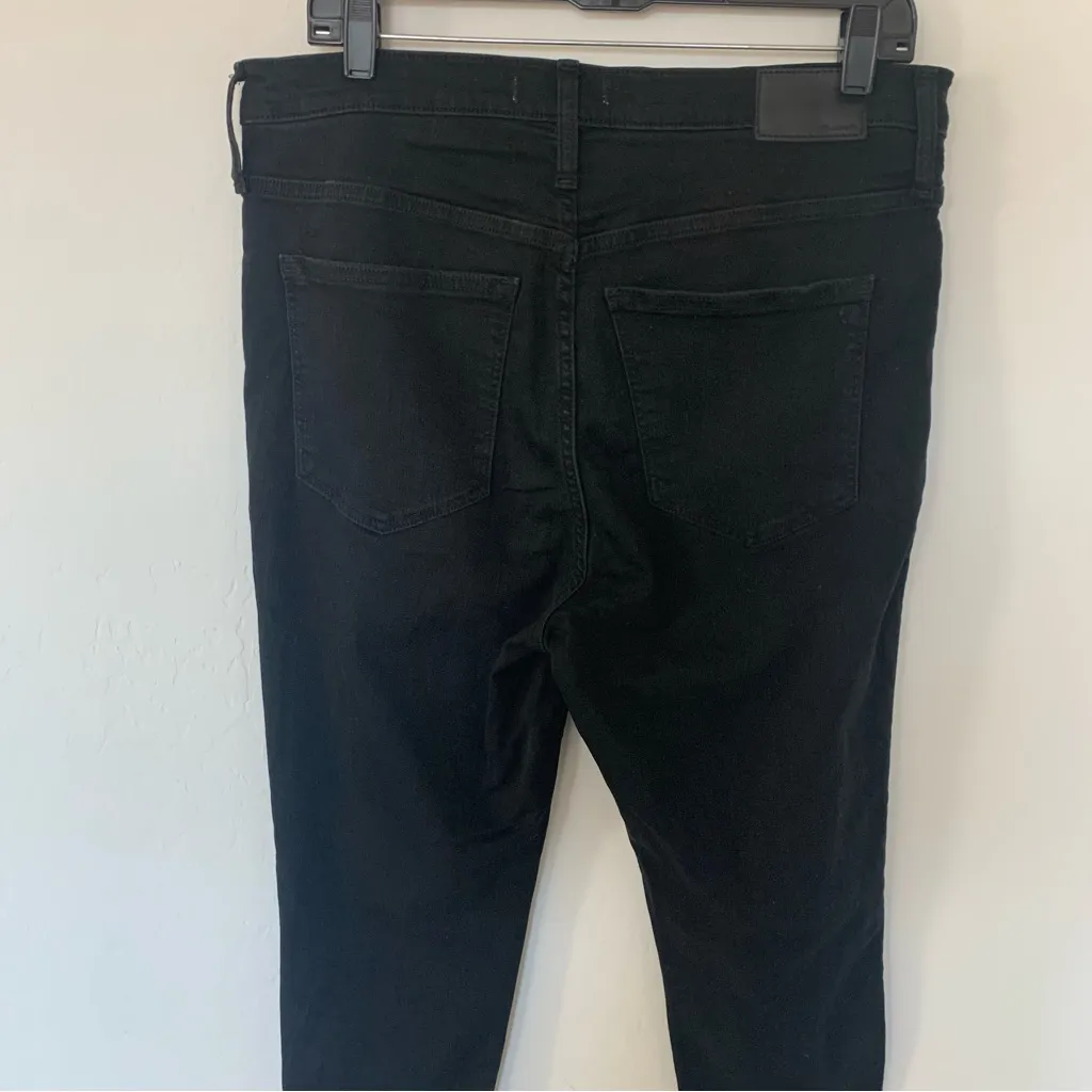 Madewell Roadtripper Skinny High Rise Black Wash Jeans Size 32 - Image 8