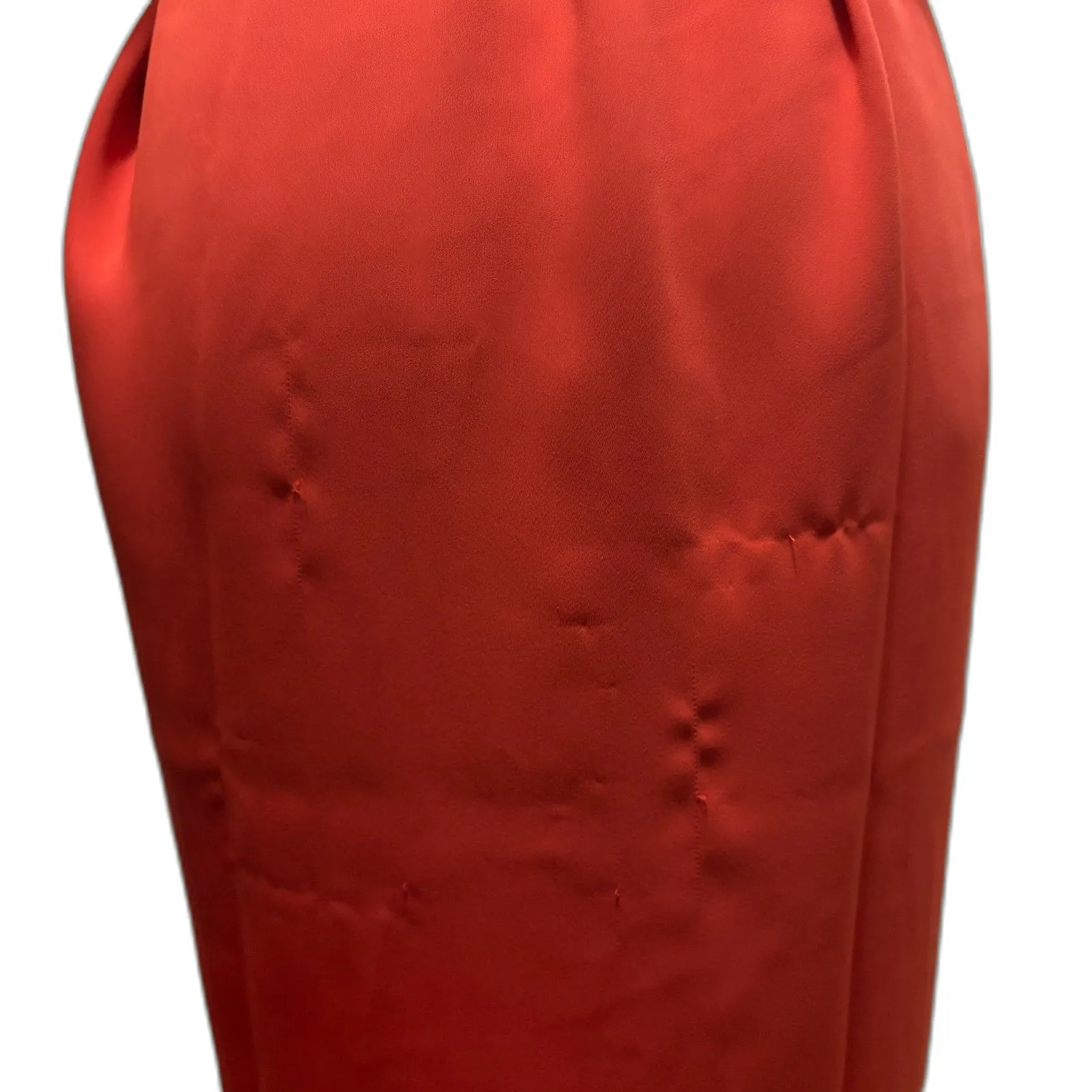 Ann Taylor Tie Waist Dolman Shirt Dress Orange Business Casual‎ Size MP - Image 8