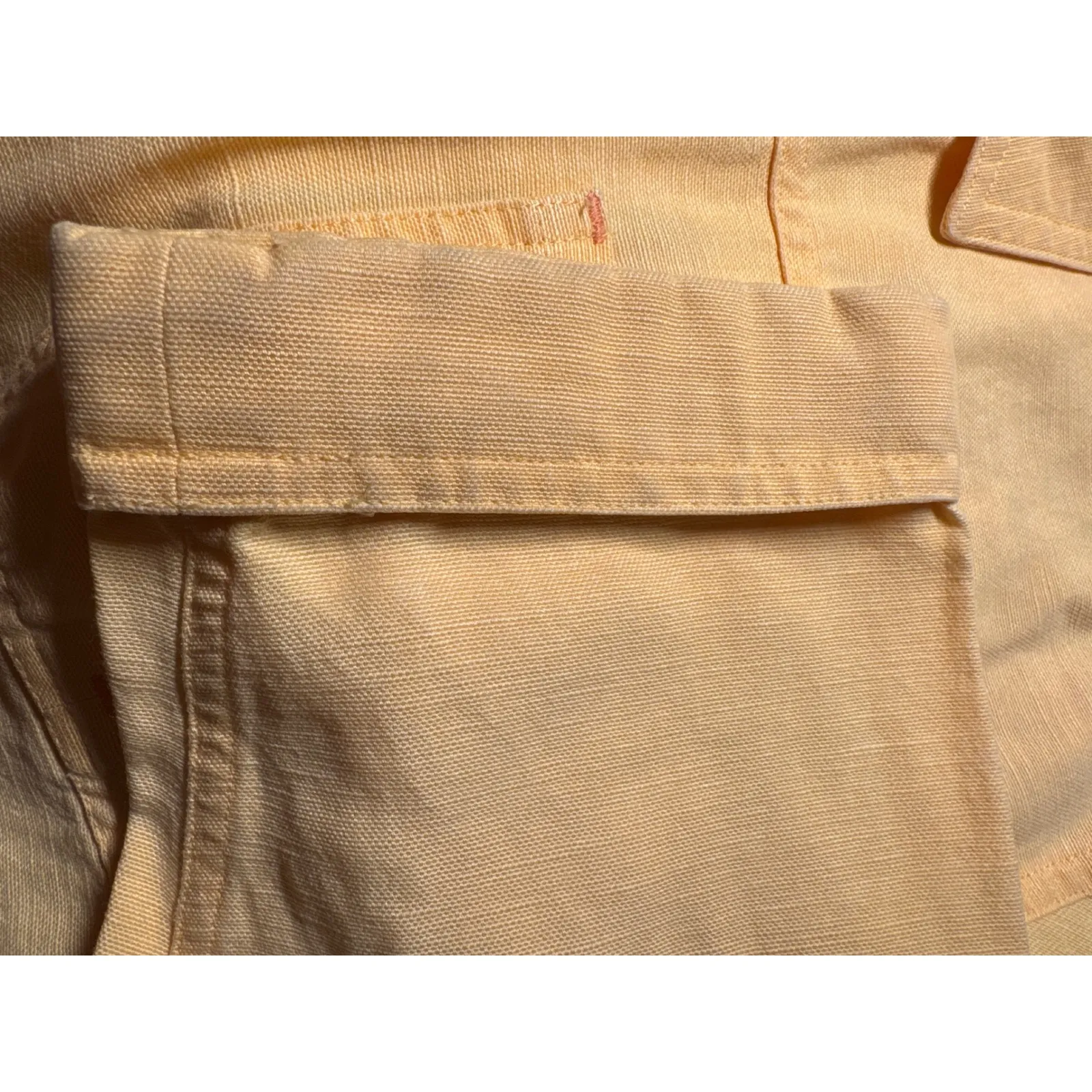 J Jill Petite Yellow Linen Blend Zip Up Utility Jacket Women LP - Image 10