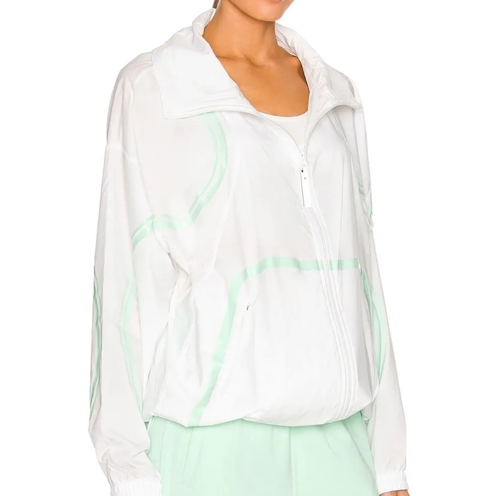 NWT adidas by‎ Stella McCartney Full Zip Jacket in White Size Medium - Image 3