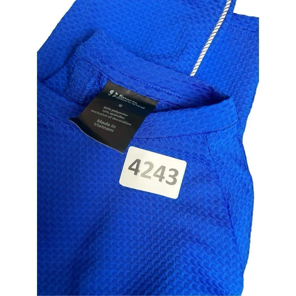 Sports illustrated sz small new activewear top cutout back cobalt blue crop NWT - Image 11