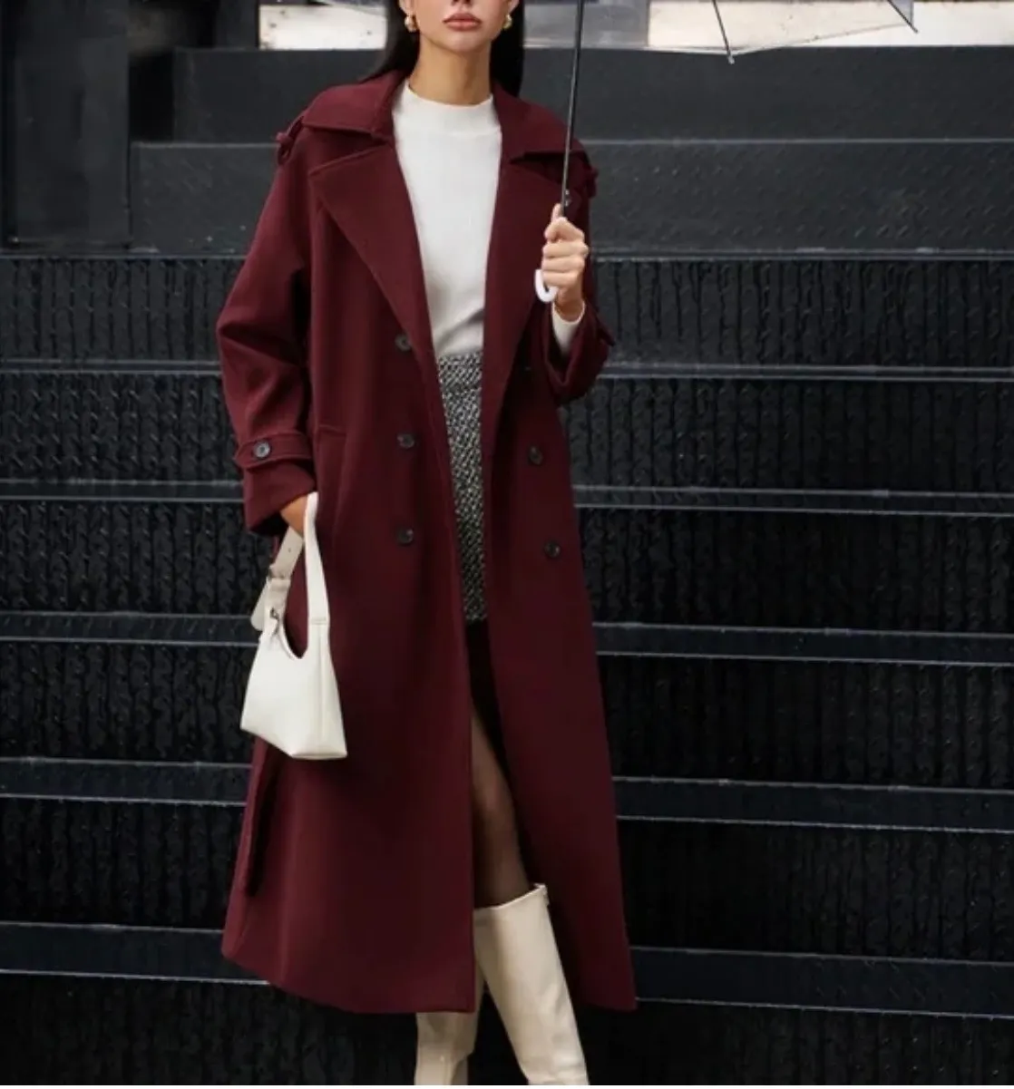 Commence burgundy long coat  - Image 2