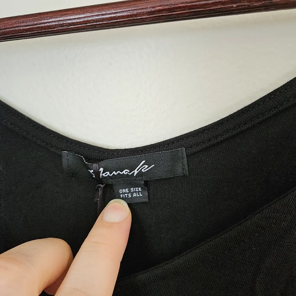 Yana K Dress 3/4 Lisa Long Sleeve Black Neutral Casual Oversized Loose Fit Size undefined - Image 8