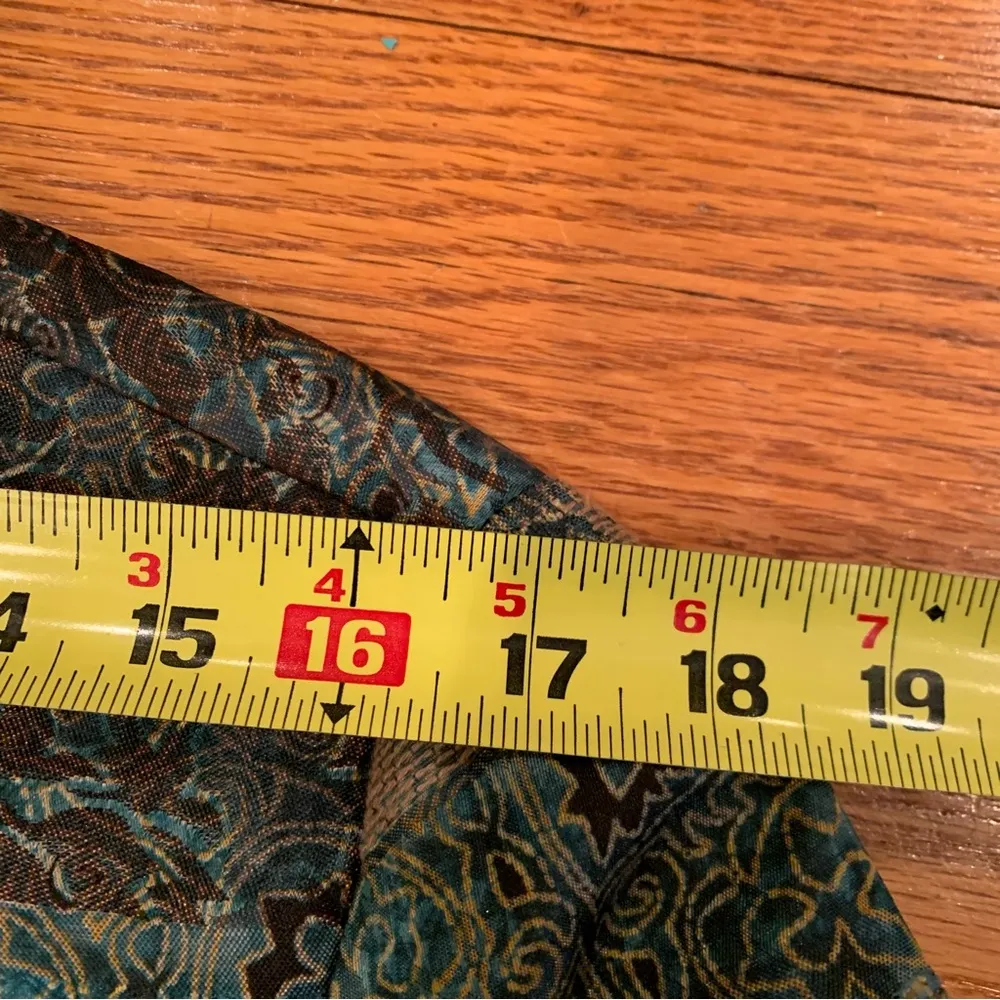 Coldwater Creek Womens Jacket Tapestry Style Patchwork Floral Zip Up S/M Blue - Image 8