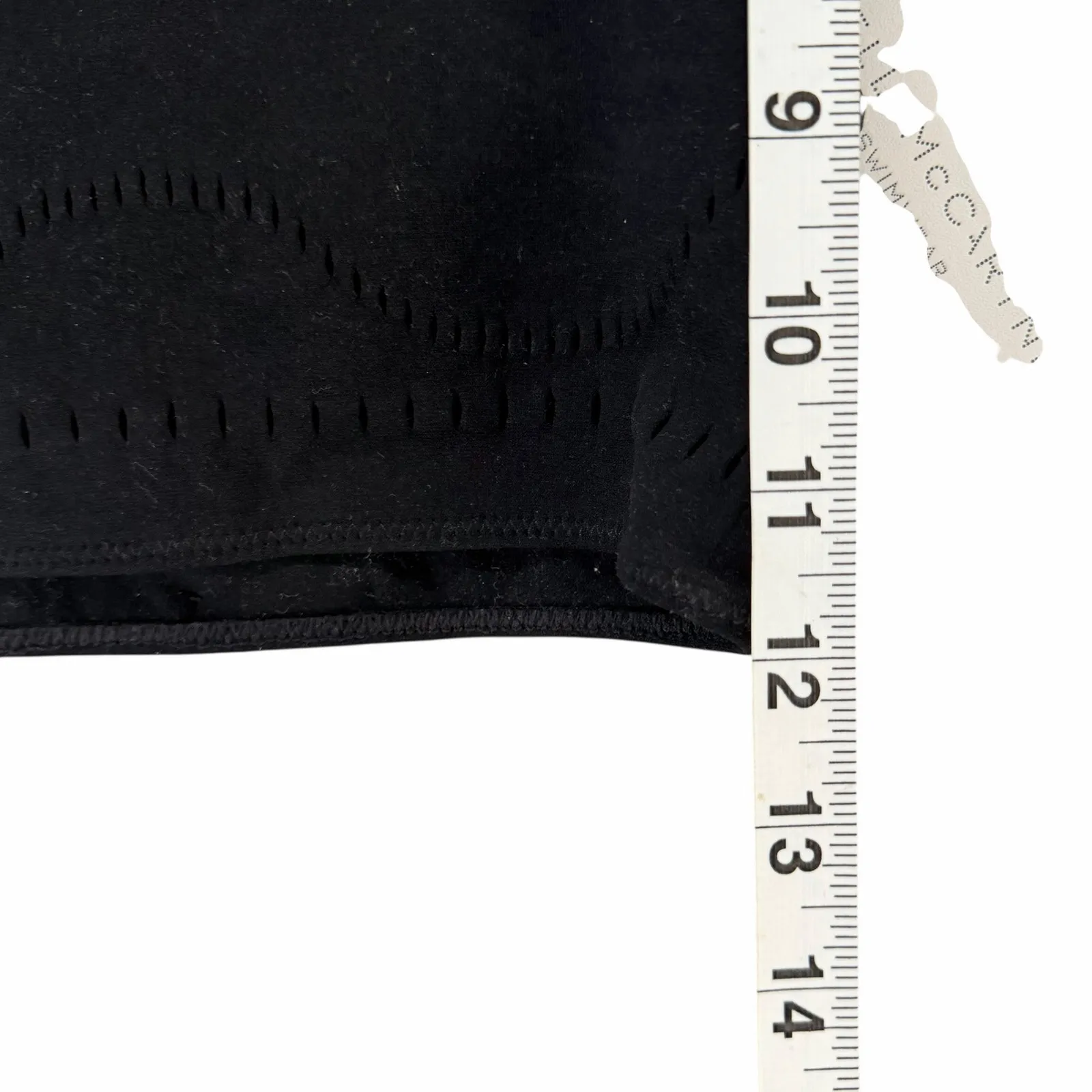 Stella McCartney Stellawear Crop Bra Womens XS/S Black Perforated Swimwear NEW - Image 8
