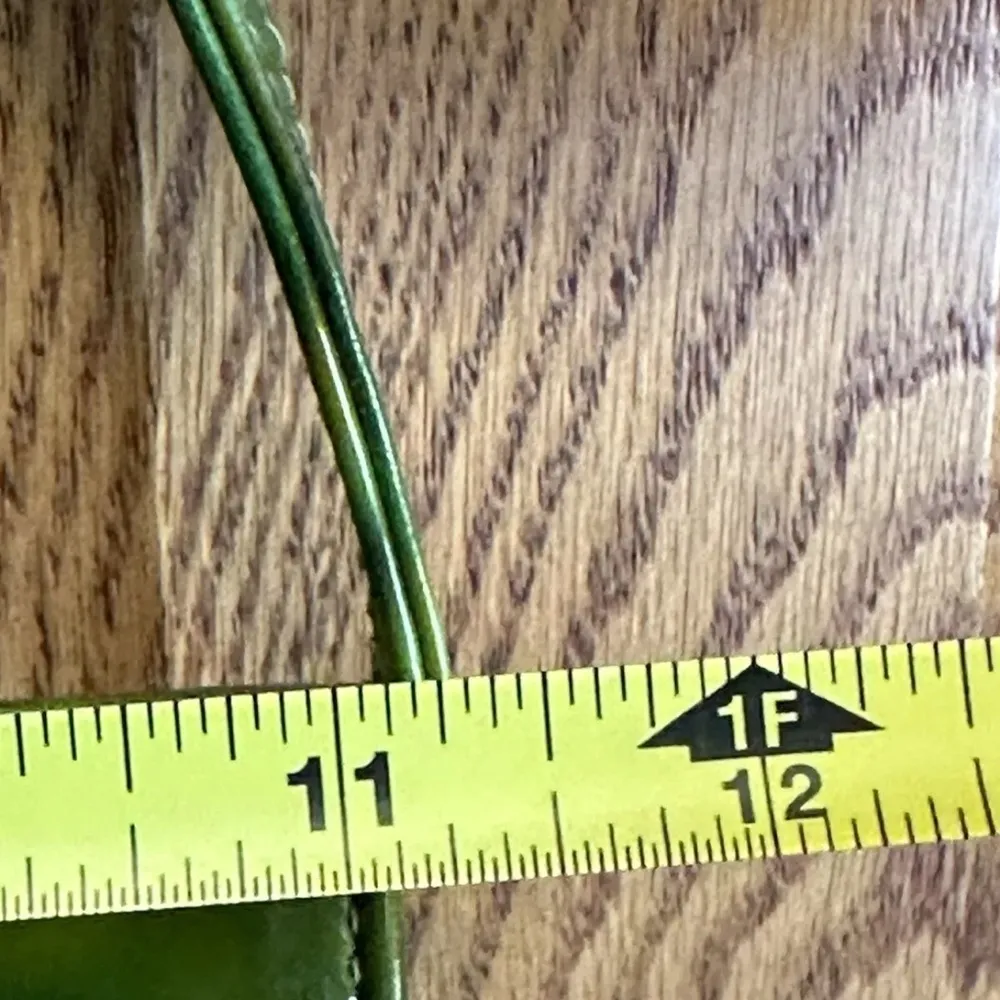 Vintage Purse Brian Jeffrey Green Convertible Clutch Gold Hardware made in spain - Image 13