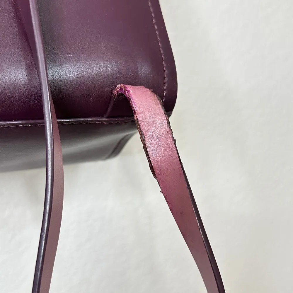 Kate Spade Leather Backpack Burgundy - Image 4