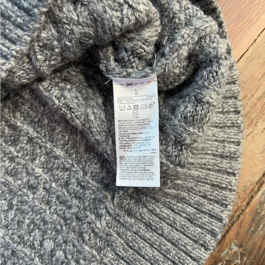 NWT Old Navy Variegated Knit Mock Neck Sweater Dress ~ Size Large 💚🍄 - Image 6