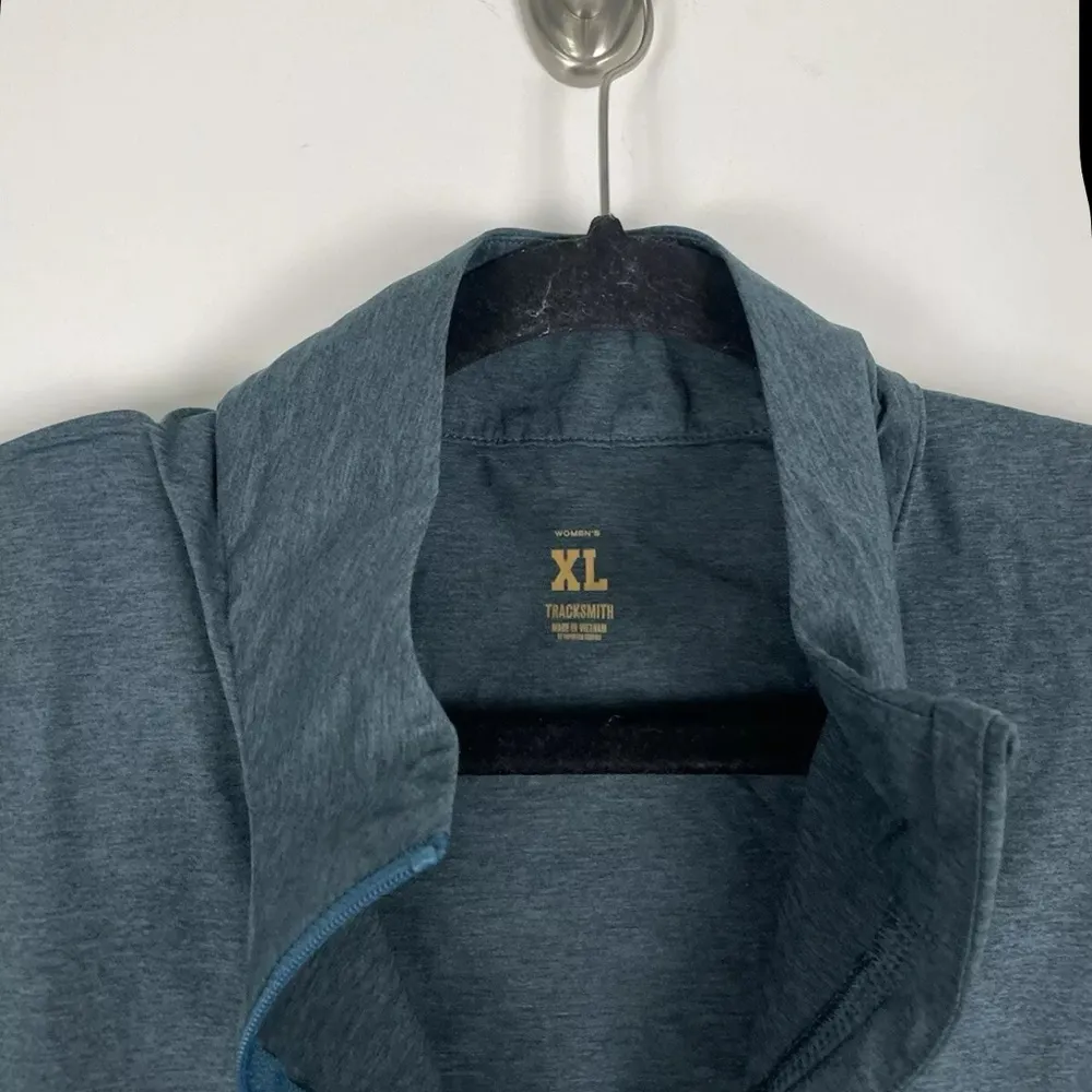 Tracksmith Women’s Heather Blue Session Full - Image 2