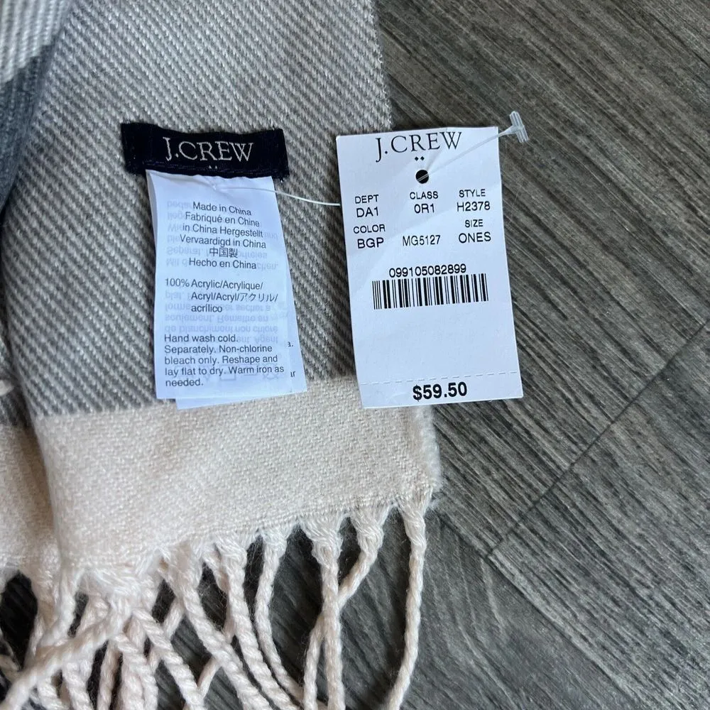 Pink Plaid‎ Blanket Scarf NWT - Image 5