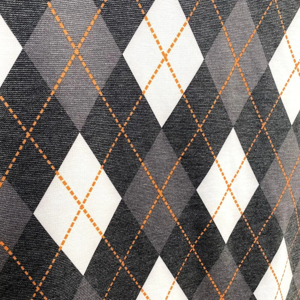 Arizona Jean Co. Argyle Mini Tank Dress XL Gray Sleeveless Jumper Academia New - Image 7