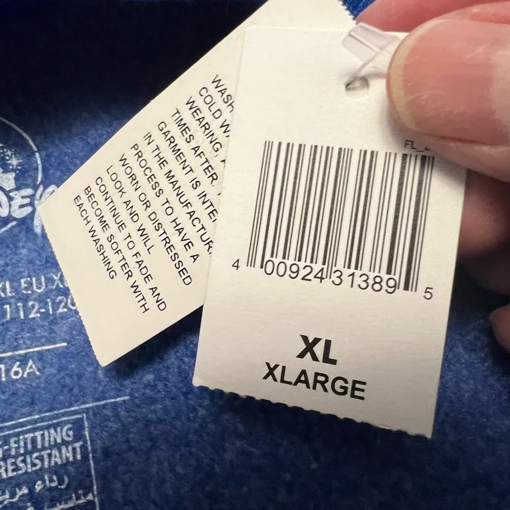 Disneyland Resort Exclusive Sweatshirt Mickey Mouse Logo NWT Blue Unisex XL - Image 14