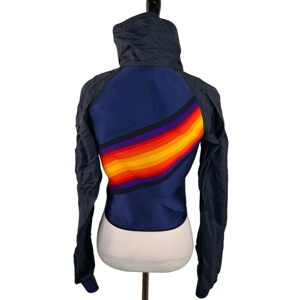 Bare Vintage Women's 80's Retro Wetsuit Zip Up Jacket Size 10 Blue - Image 5