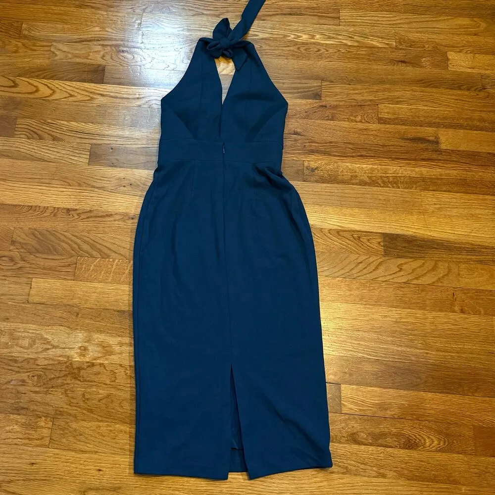 Dress the Population Women’s XS Vanessa Halter Plunging V Neck Low Back Dress - Image 9