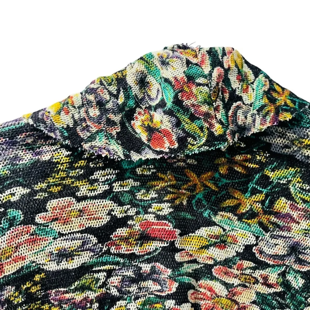 Free People Rudi Ruffle In Night Garden Floral Long Sleeve Top Size Small - Image 9
