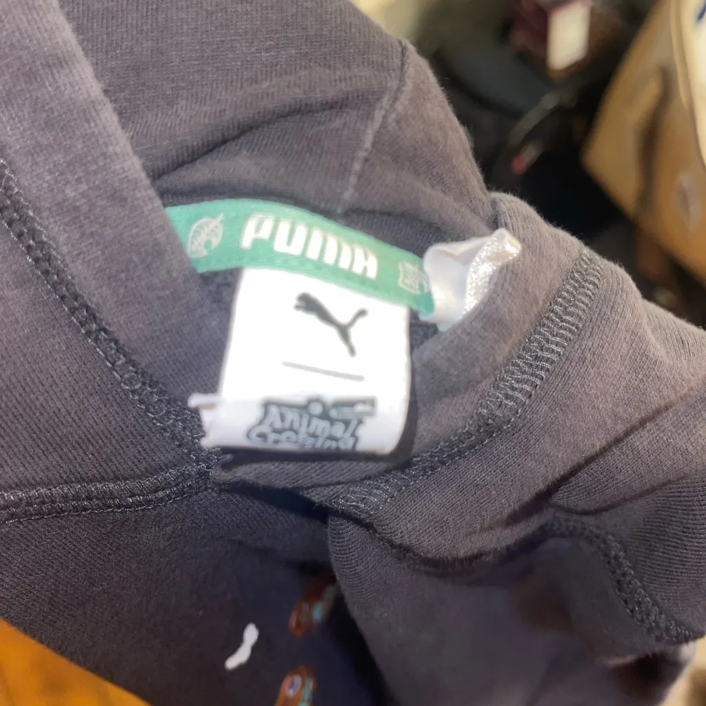 Puma Gray Hoodie Sweatshirt Animal Crossings size Medium or large - Image 10