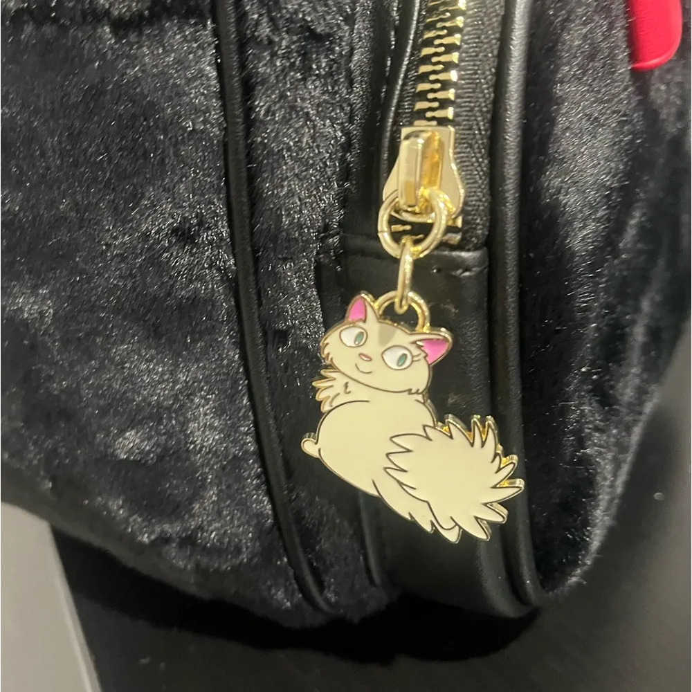 Studio Ghibli Kiki's Delivery Service Jiji Fuzzy Mini Backpack Black - Image 4