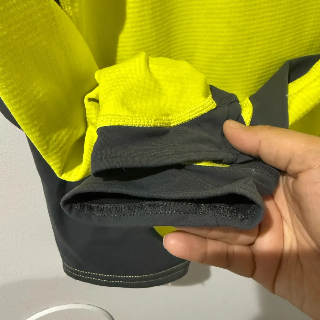 L.L.‎ Bean Women’s M Medium Shirt Sweater Neon Green Yellow Gray Activewear M - Image 6