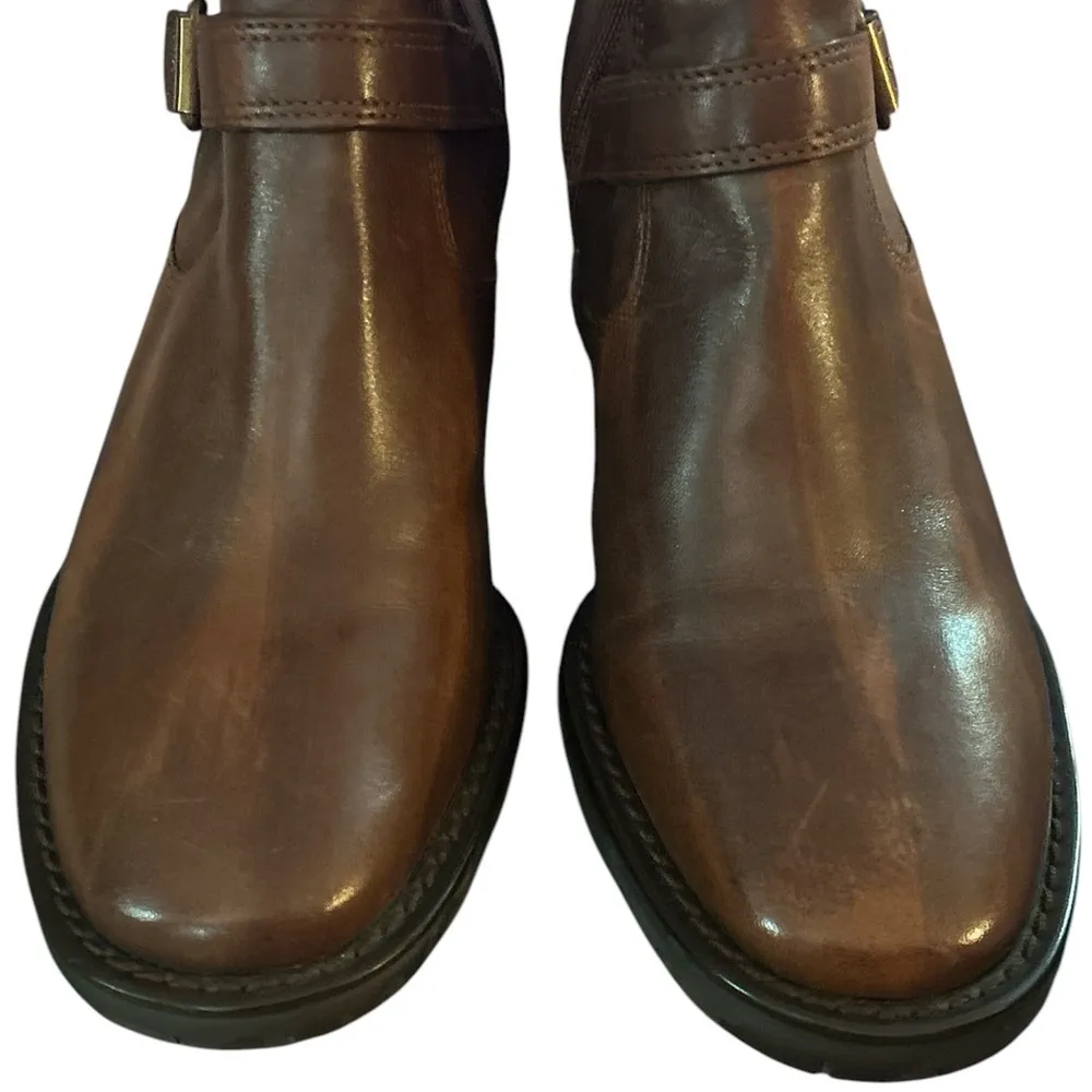 Bass Rustic Two Tone Mid Calf Boot Brown Size 7.5 - Image 2