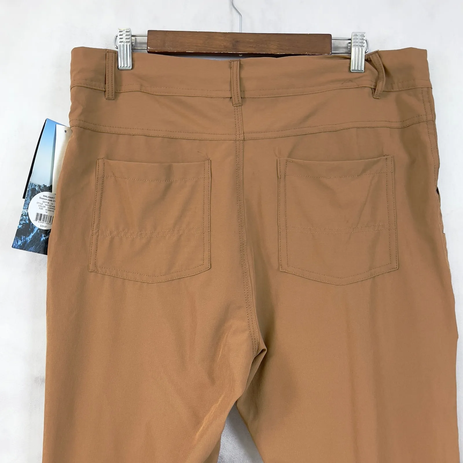 Iceburg Womens Pants 1X Outdoor Quick Dry Cargo Copper Hiking Gorpcore Utility Tan - Image 6