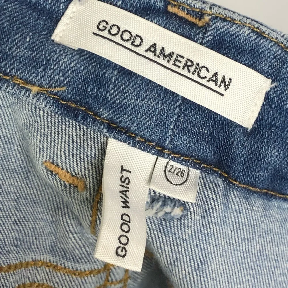 Good American Good Waist Medium Wash High Rise Skinny Jeans 2/26 - Image 5