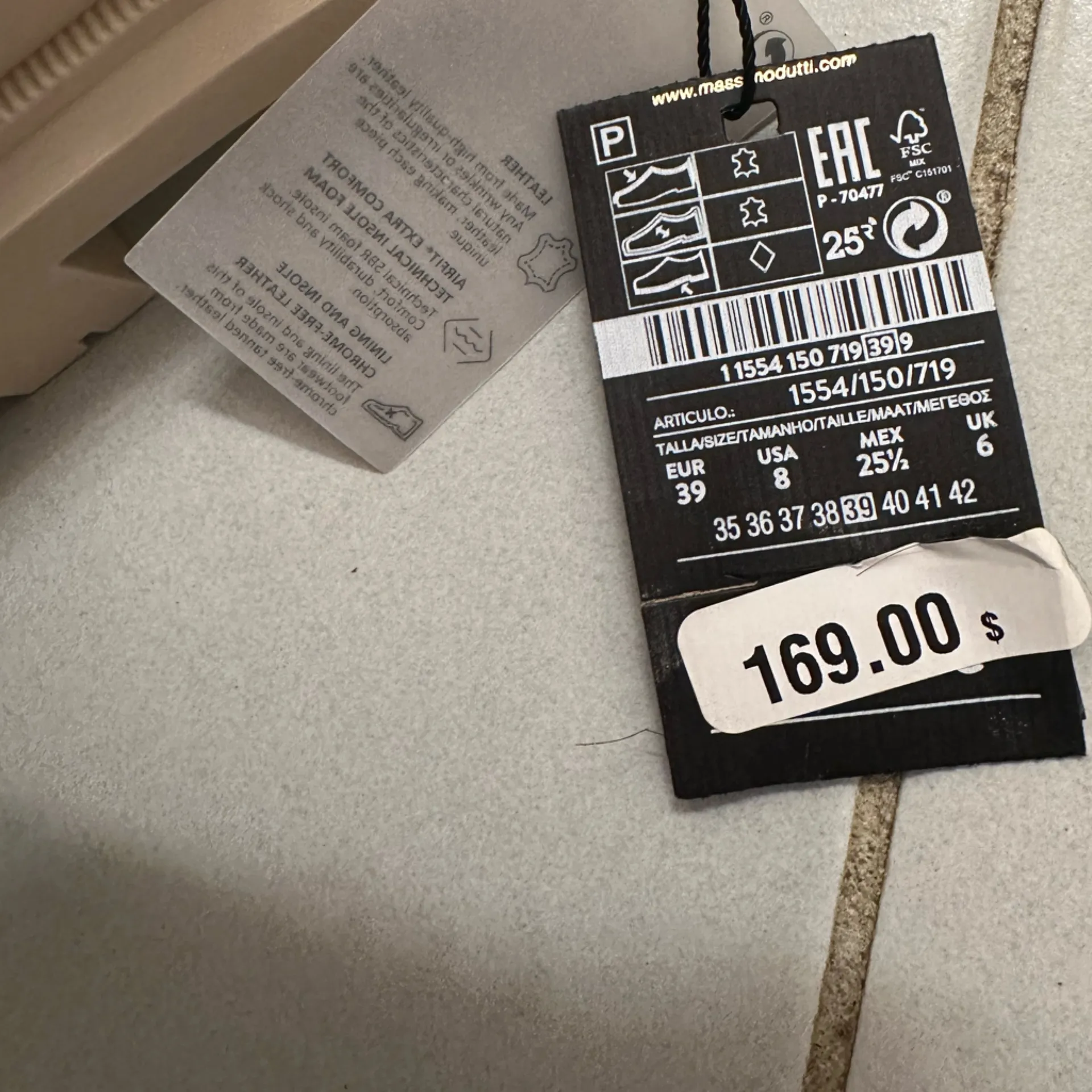 Massimo Dutti Leather Loafers Size 8 NWT - Image 8