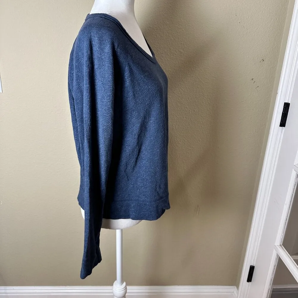 JAMES PERSE Size 3 / Large Dusty Blue Thin Sweatshirt / Sweater French Terry - Image 7