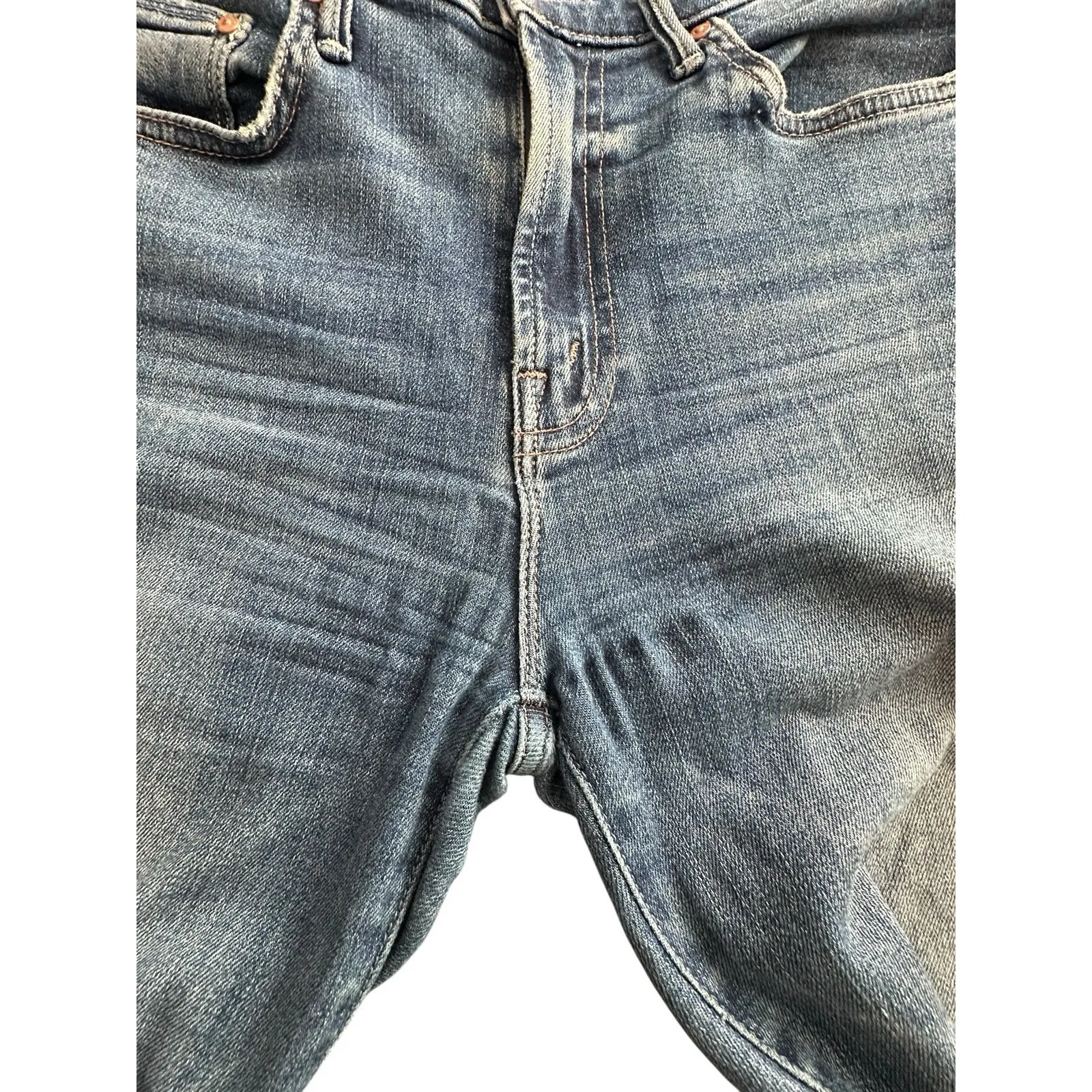 MOTHER The Insider Crop Step Chew Sz 24 Boot Cut Jean in Dancing on Coals QR12 - Image 12