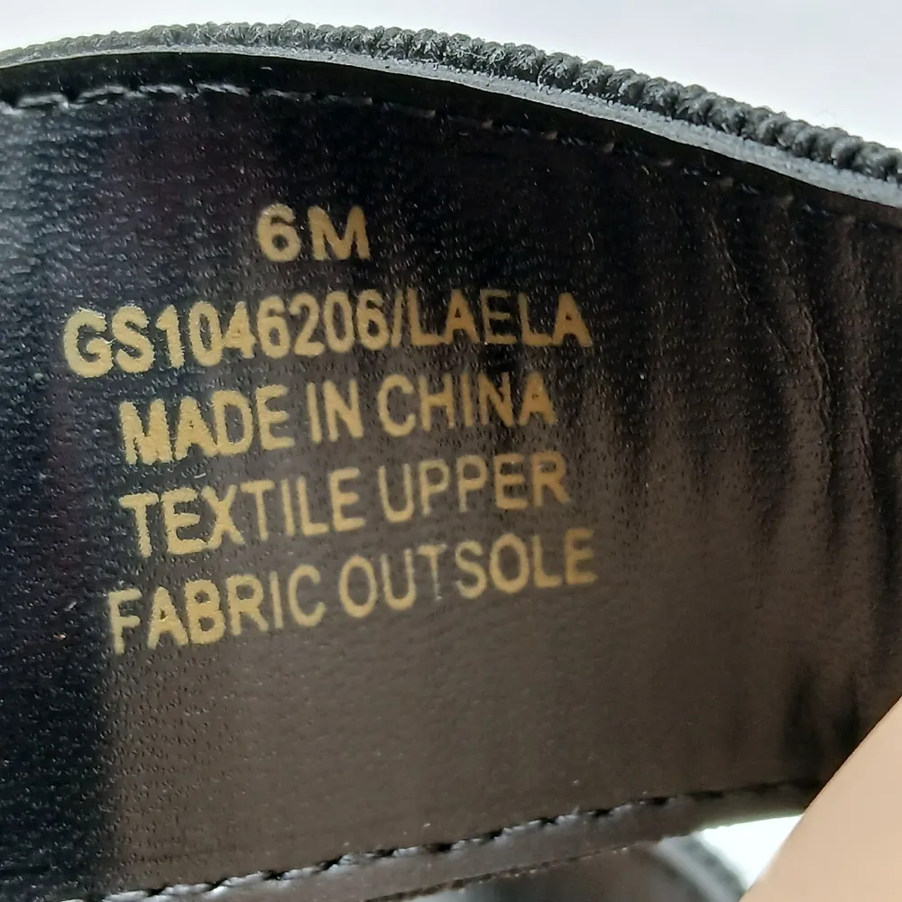 Mia Laela Sandals Shoes Women's Size 6M Black Minimalist Slip On Square Toe - Image 7