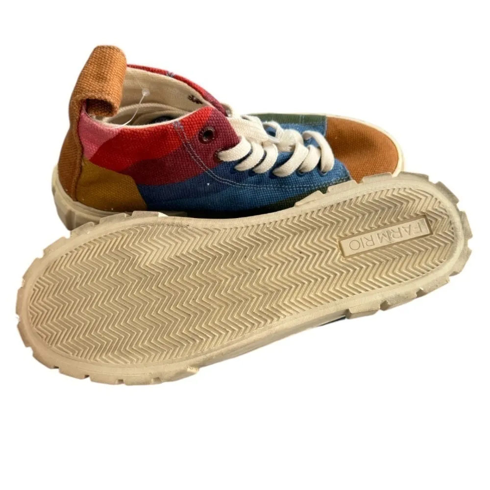 Farm Rio Rainbow Sun High Top Platform Lace Up Sneakers 6 - Image 4