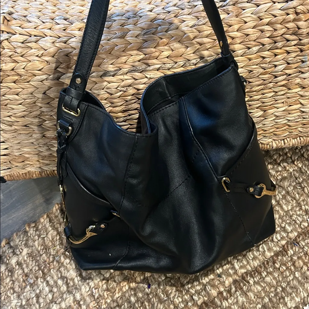 LAUREN RALPH LAUREN
Woodbridge Leather Large Hobo Black - Image 4