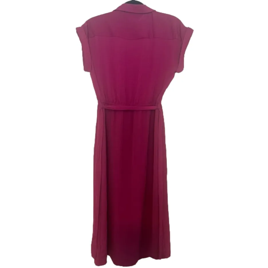 Millennium button up, tie dress Pink Size M - Image 7