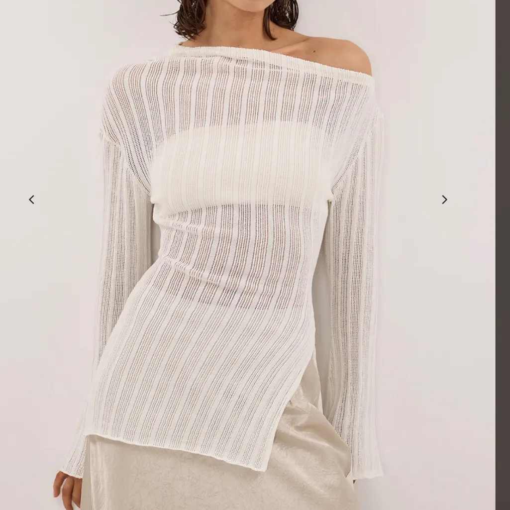 Bowie Ivory Long Sleeve Knit from Dissh White Size XS - Image 2