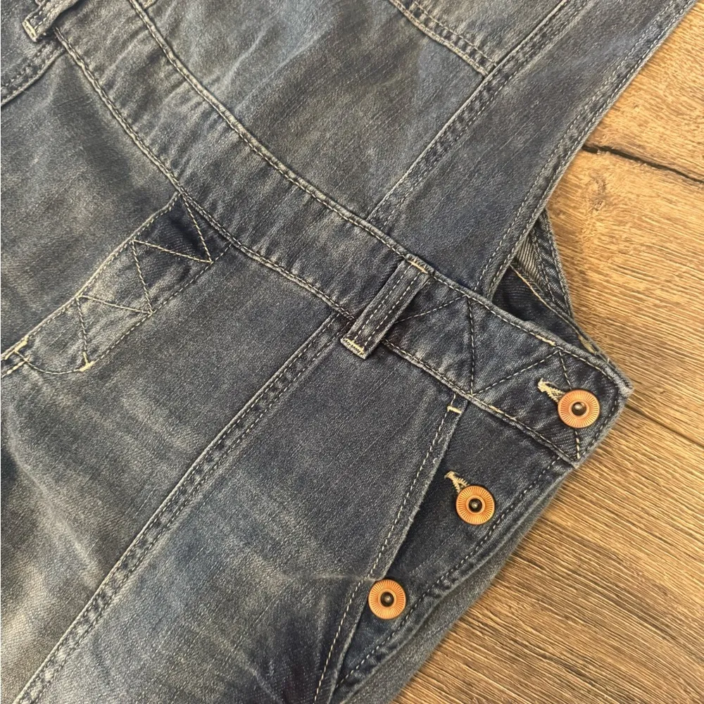H&M Blue Denim Overalls with Adjustable Straps - Image 4