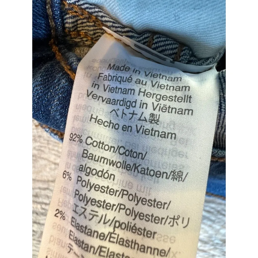 Madewell Denim Jeans Stovepipe size 29‎ Jean Frayed Stretch Womens Raw Hem - Image 7