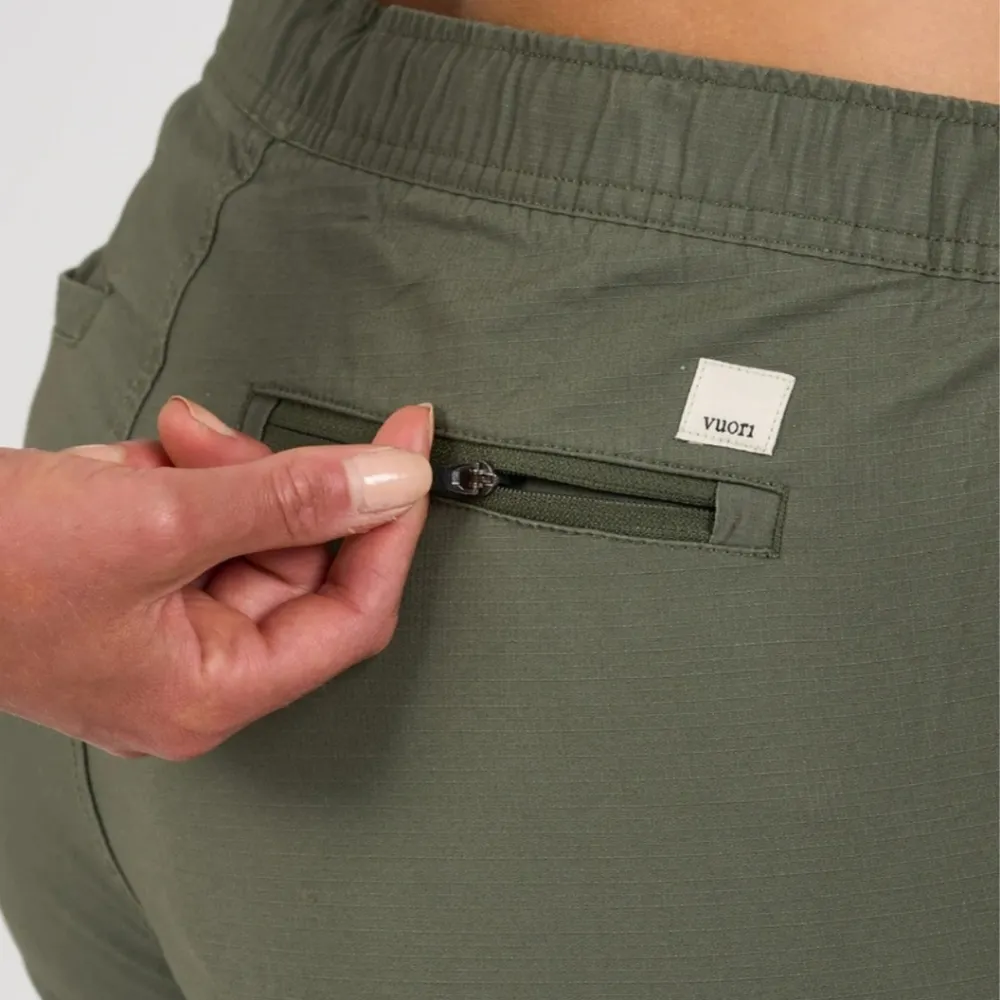 Vuori Women's Ripstop DuraTerra Pants Army Green Size Small - Image 6