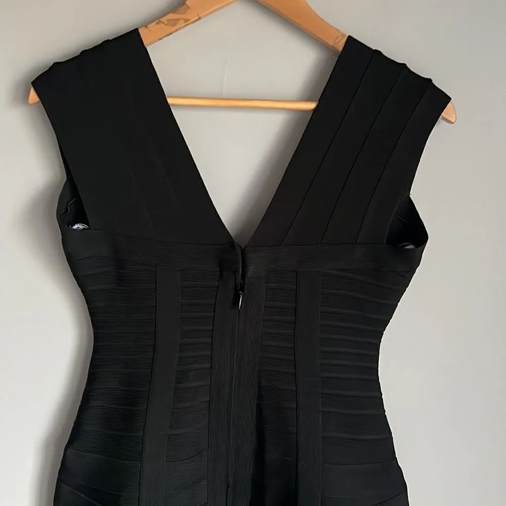 Herve Leger Noma Signature Essential Bandage Dress, Black - Image 9