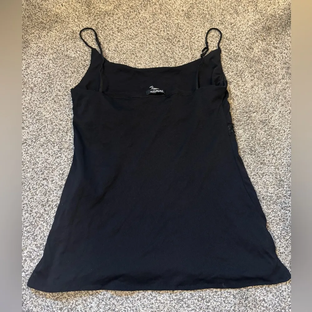 Euro Mesh Sequin Tank Top Black Size L - Image 3