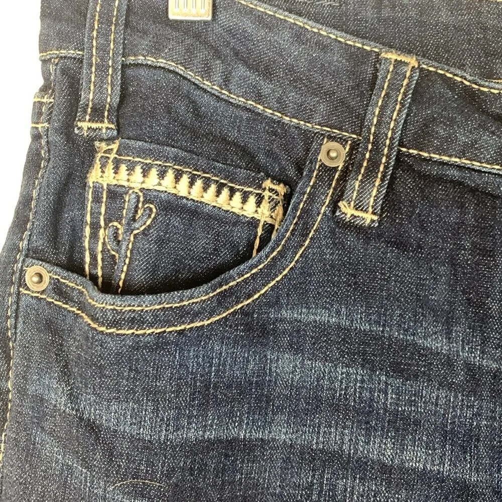 Rock N Roll denim womens size 32 boot cut denim jeans cactus western cowgirl rod - Image 6