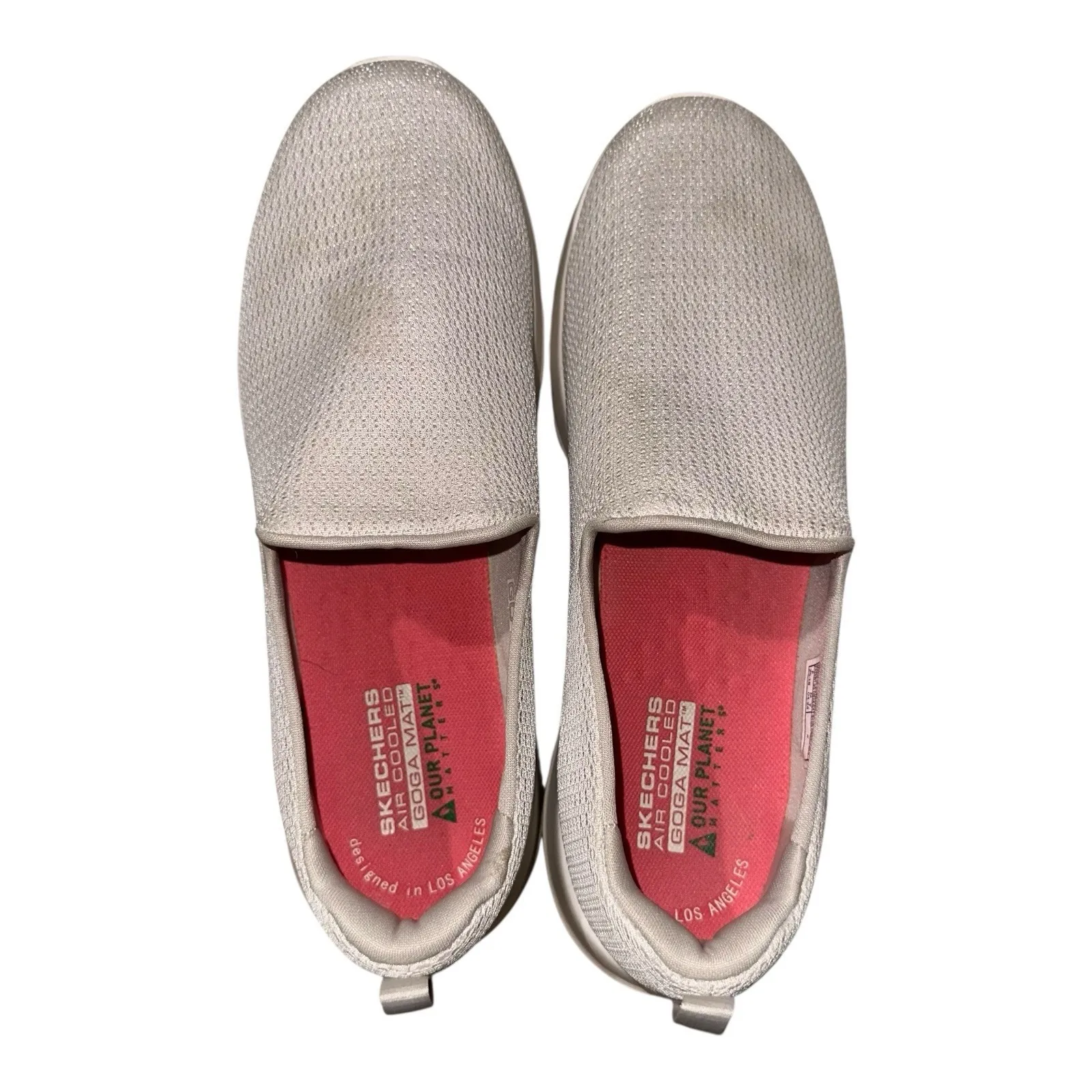 Skechers Go Walk Joy Natural Beige Slip on Shoes 124637 Women's Size 9.5 - Image 5