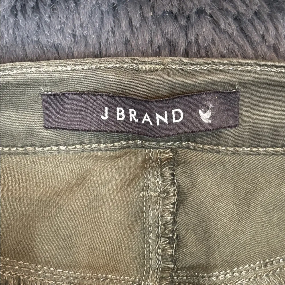 J brand revolve Miranda Zip Skinny in Caledon green pants Jean size 26 - Image 3