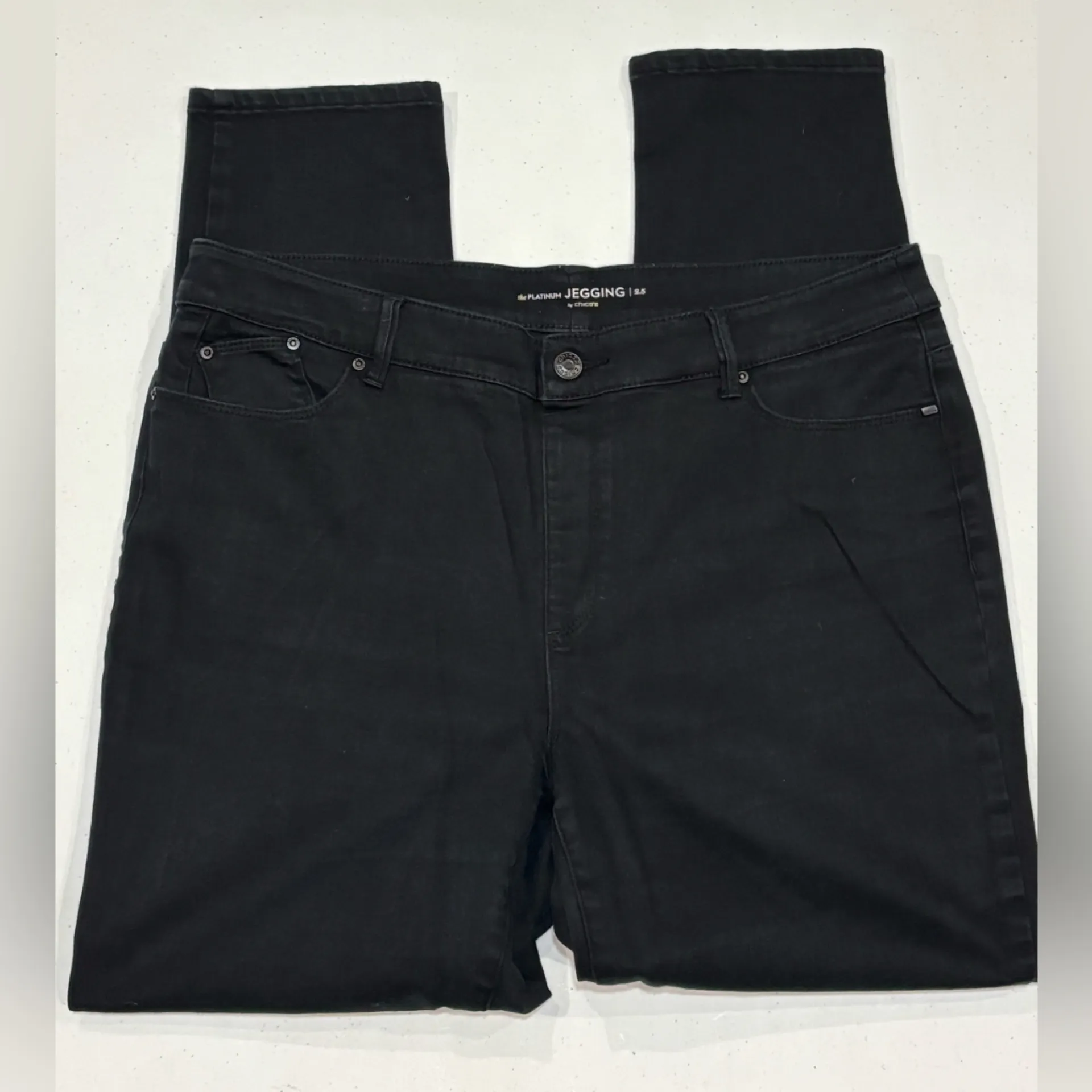 Chico's Black The Platinum Jegging, Size 2.5 = US 14 - Image 3