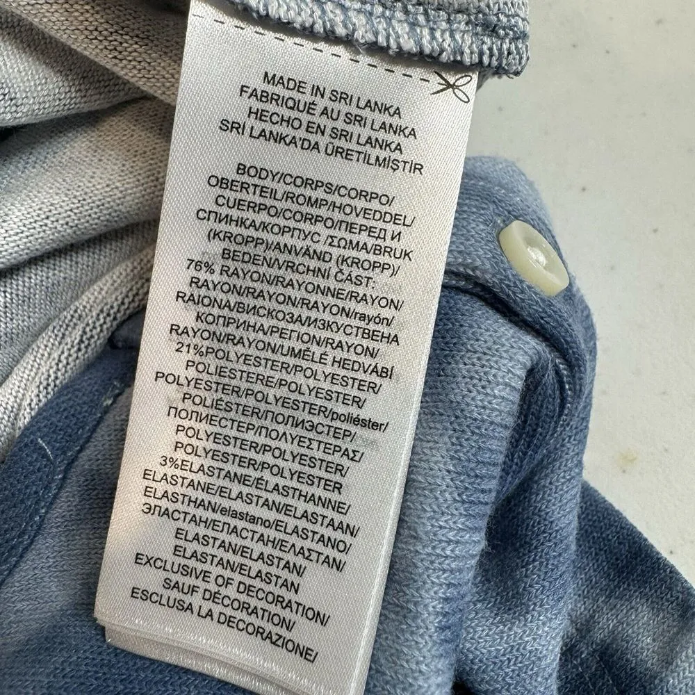 NWOT Polo Ralph Lauren Women's S Blue Tie Dye Sleeveless Lightweight 3" Romper - Image 7