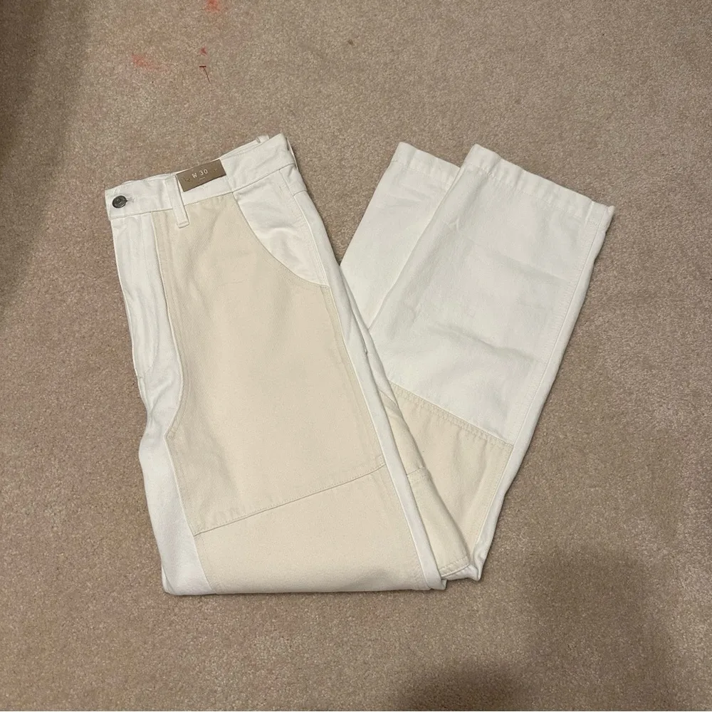 Madewell The '90s Straight Jean: Two-Tone Workwear Edition sz 30 - Image 8