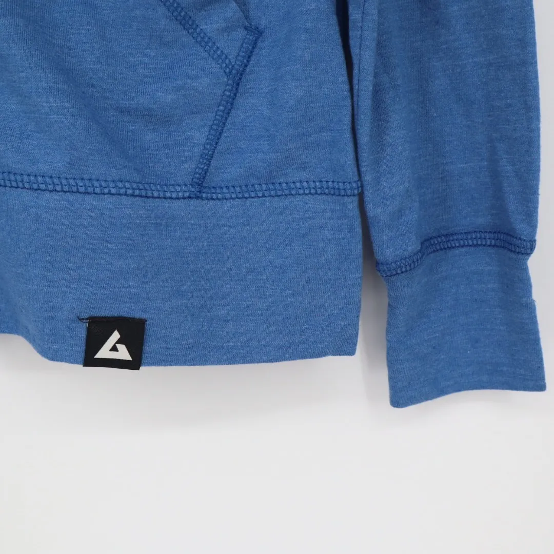 American Giant Women's Lightweight Full Zip Made In USA Size XS Blue - Image 4