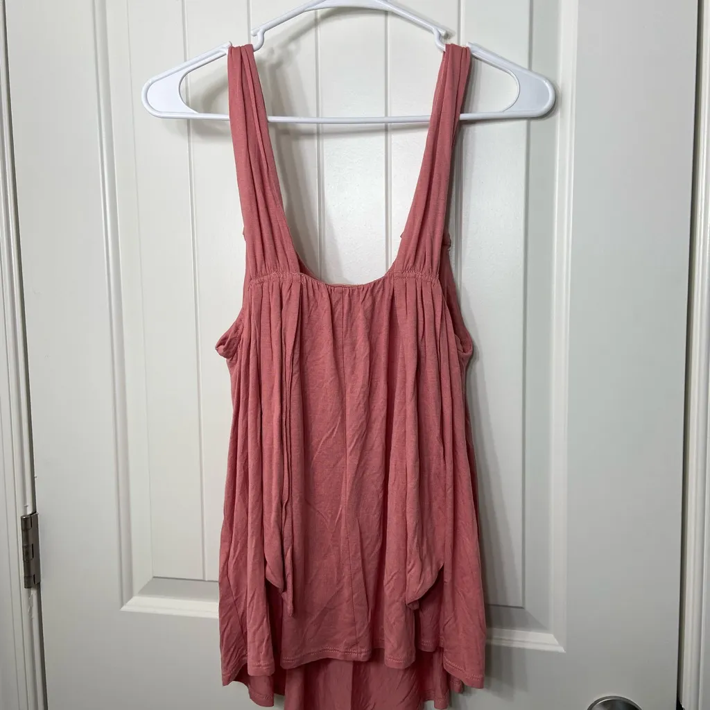NWOT Vanessa Virginia women’s loose fit relaxed tie back knot strap‎ tank top XS - Image 5