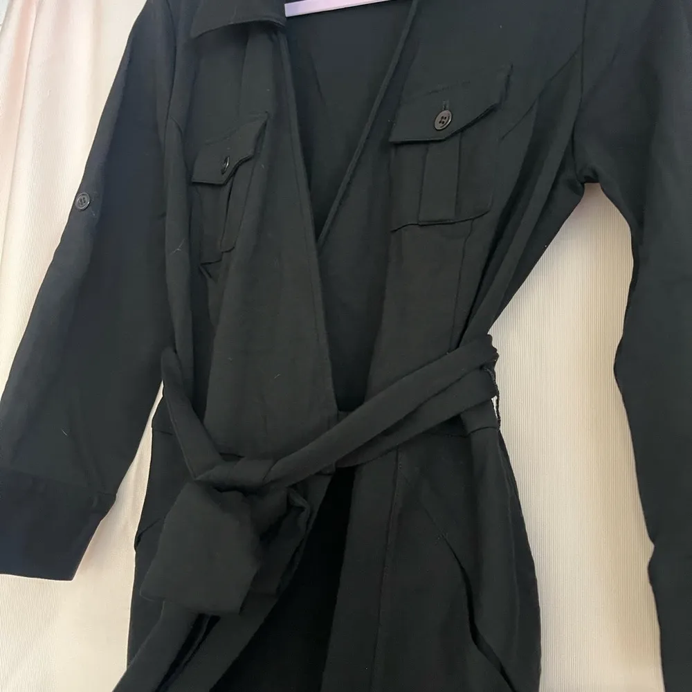 Elegant Black Wrap Dress - Image 4